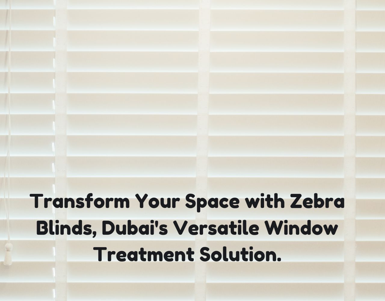 Transform Your Space with Zebra Blinds, Dubai’s Versatile Window Treatment Solution.