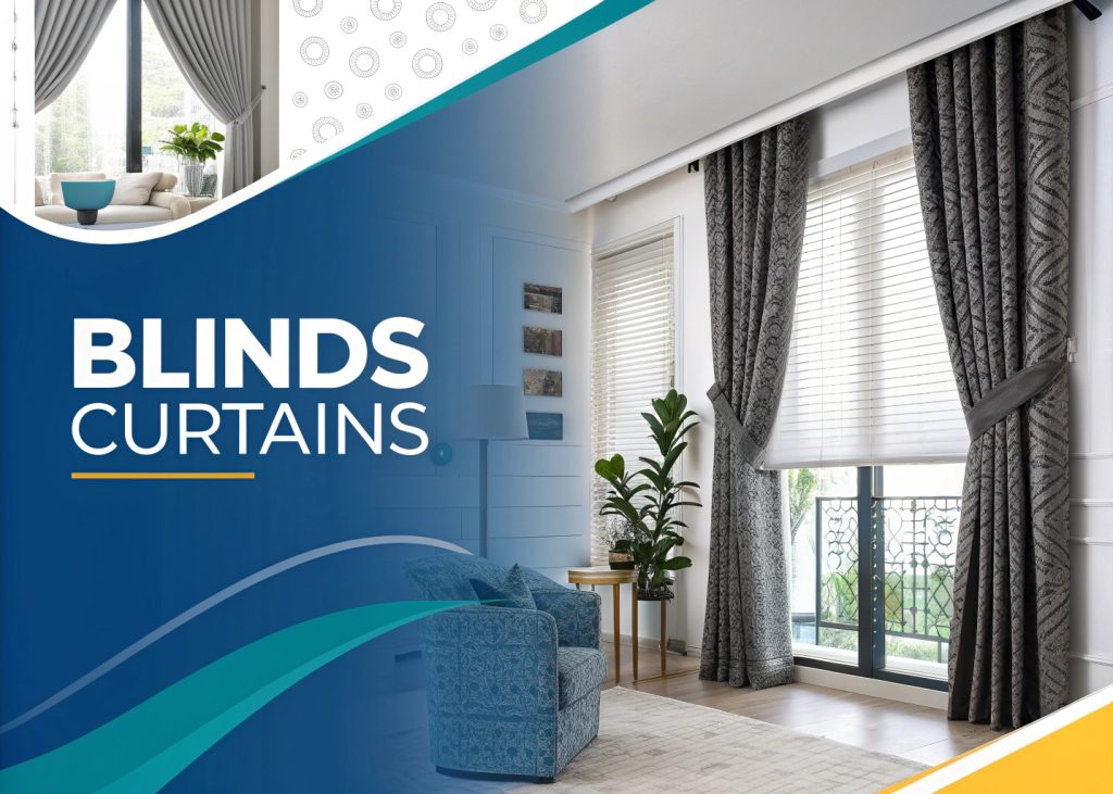 BLINDS CURTAINS TOGETHER