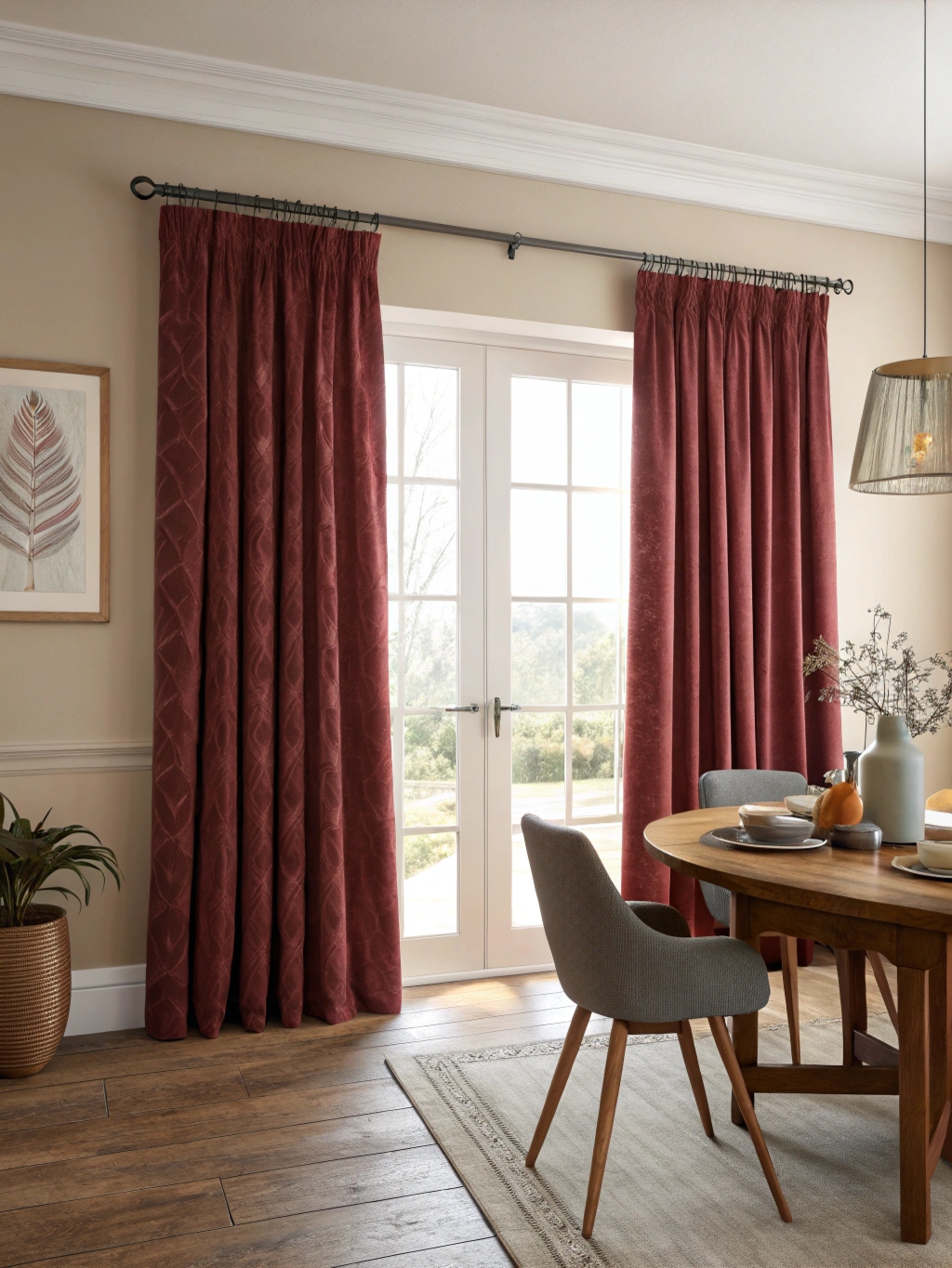curtains-in-a-dining-room