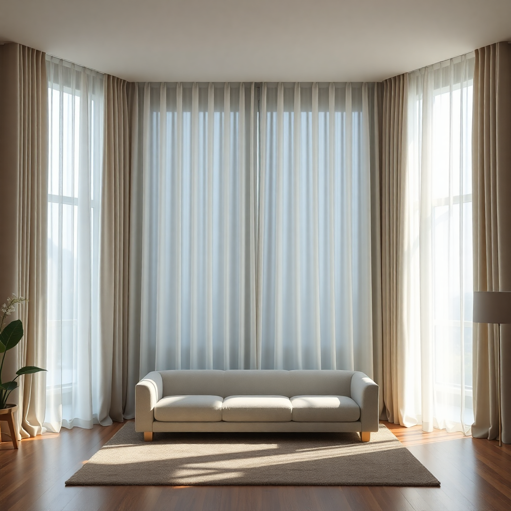 MODERN LIVING ROOM CURTAINS