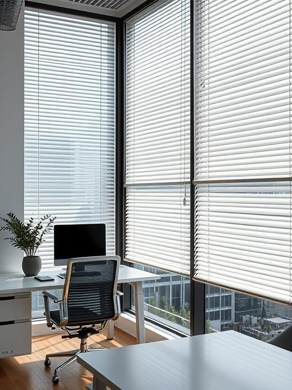 aluminum blinds in dubai office