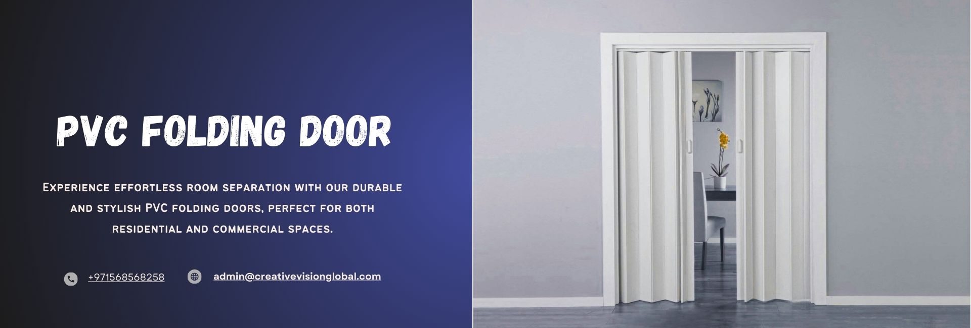 PVC folding doors in Qatar