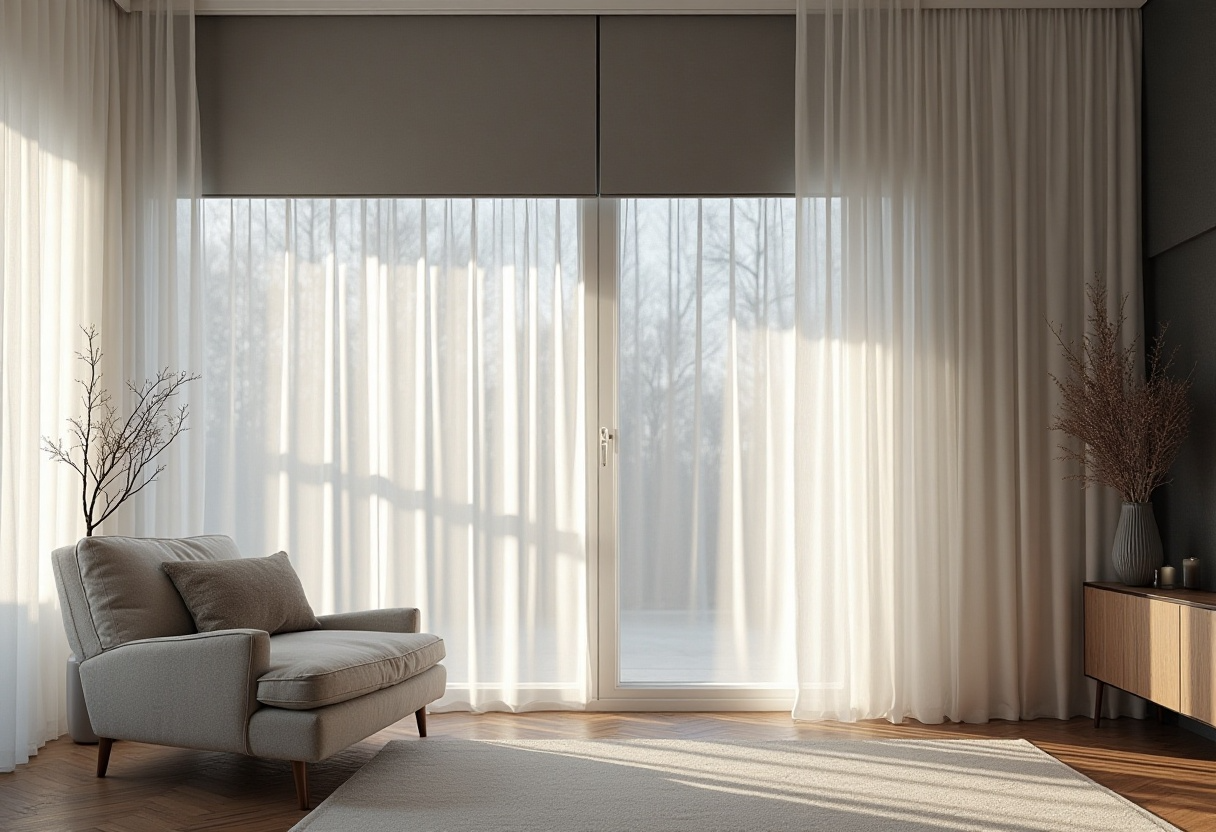 Stylish blinds and curtains creating a cozy, natural vibe — perfect for modern homes in Dubai.

