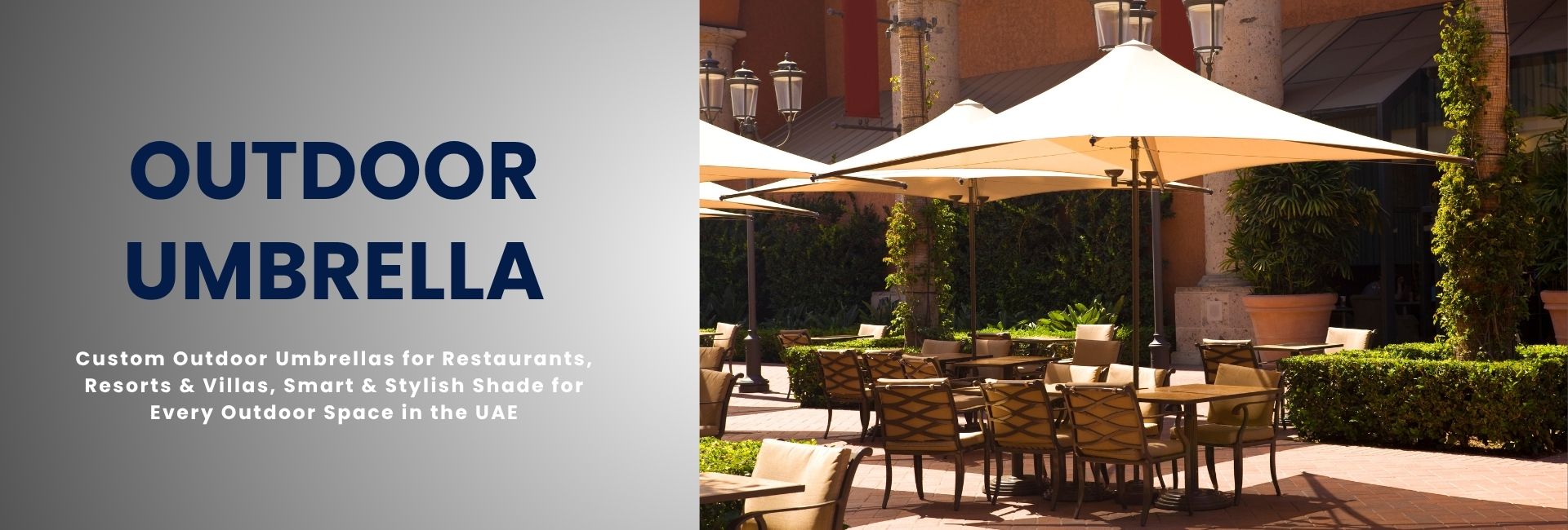 Premium Outdoor Umbrella in Dubai – UV-resistant garden shade solution
