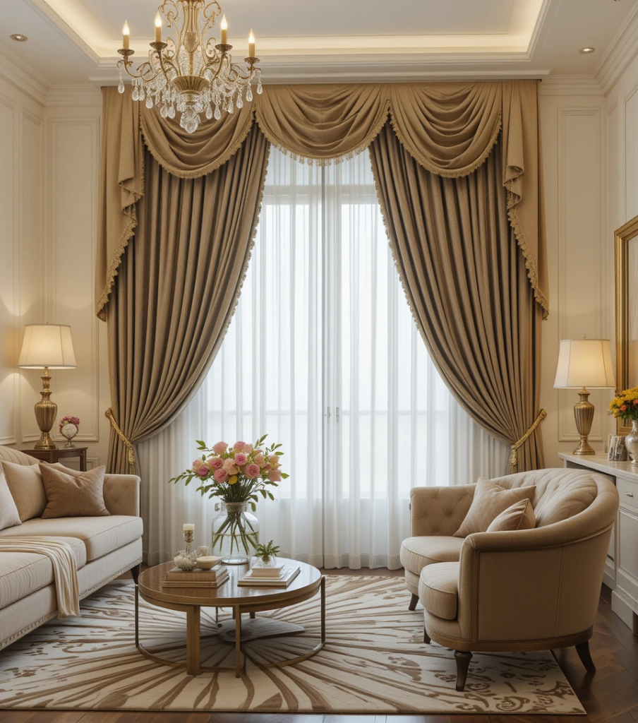 Luxury curtains in Dubai