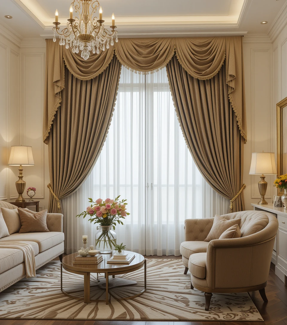 Luxury curtains in Dubai