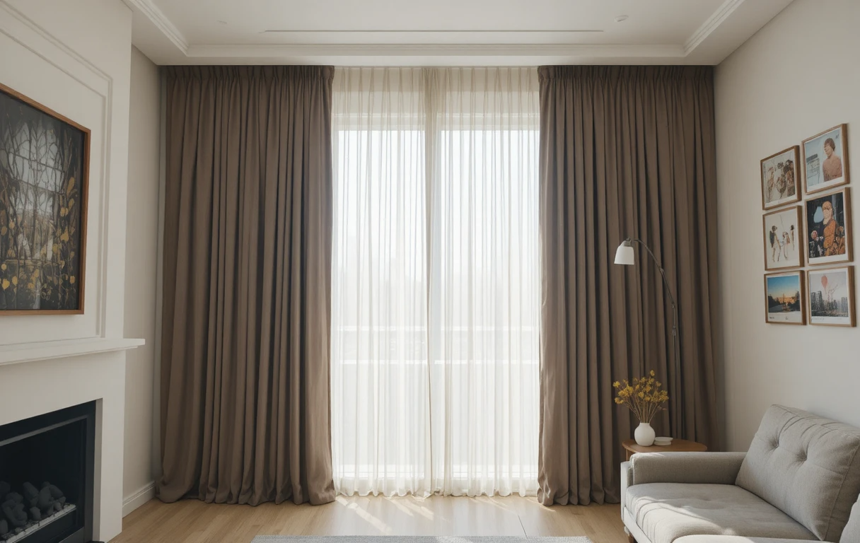 sheer and blackout curtains